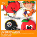 customized soft PVC rubber fridge magnet for sale